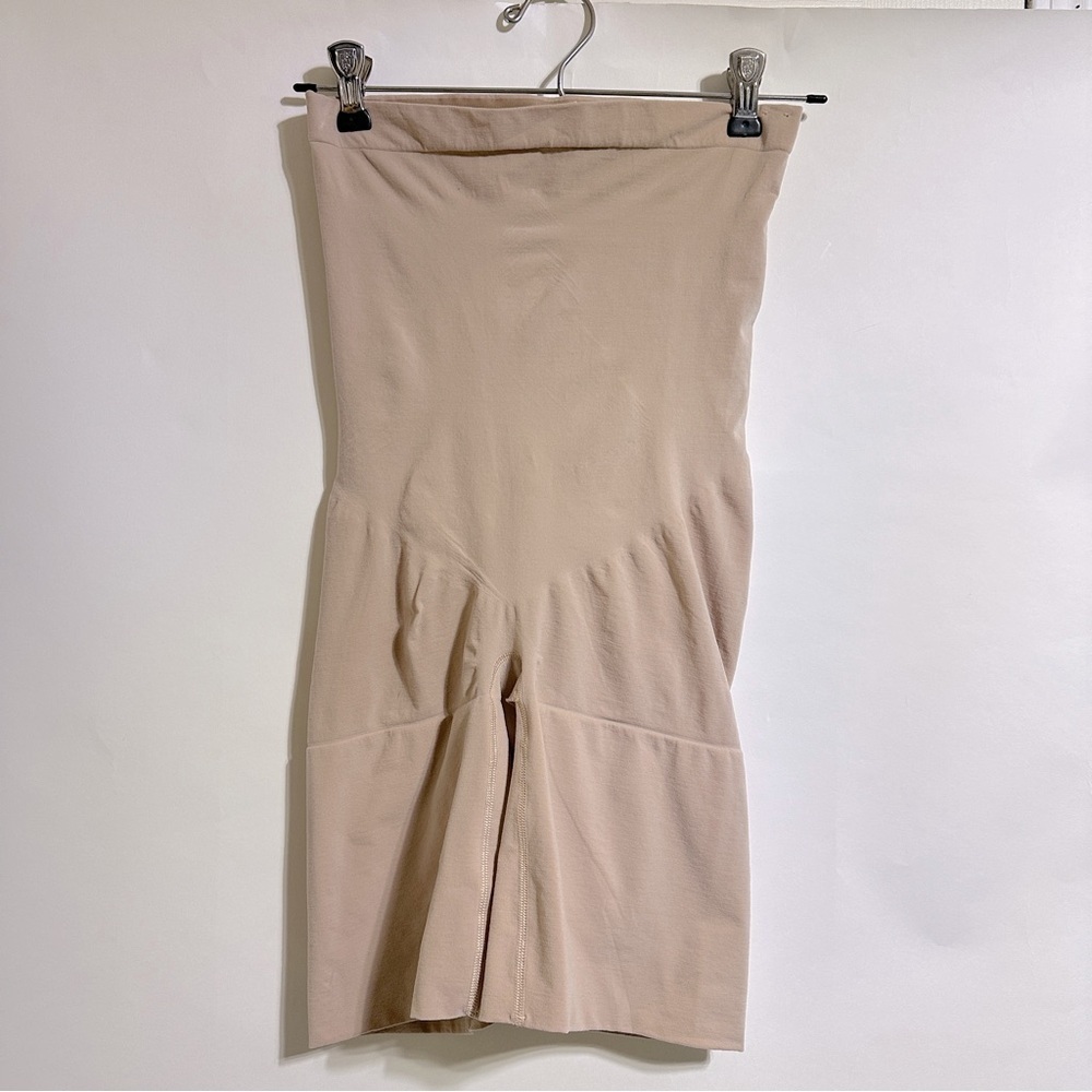 Spanx power series high waist shapewear slimming shorts tan nude size 2X